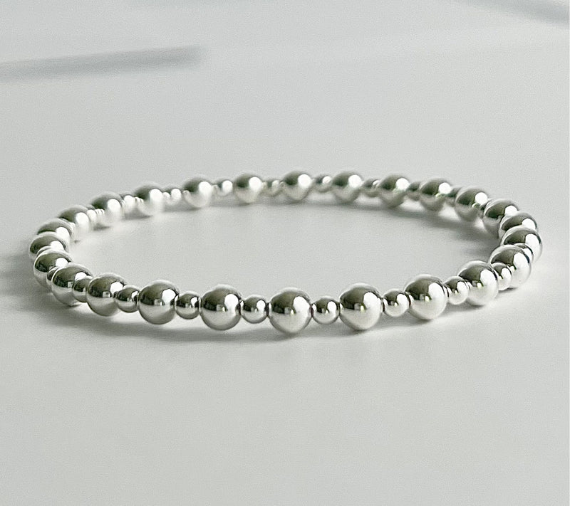 MaeMarie Wraps Silver Lining Bubble Slip On Bracelet, Sterling — Main view