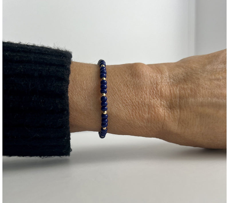 MaeMarie Wraps Peacock Bubble Slip On Bracelet,14K Gold — View 2