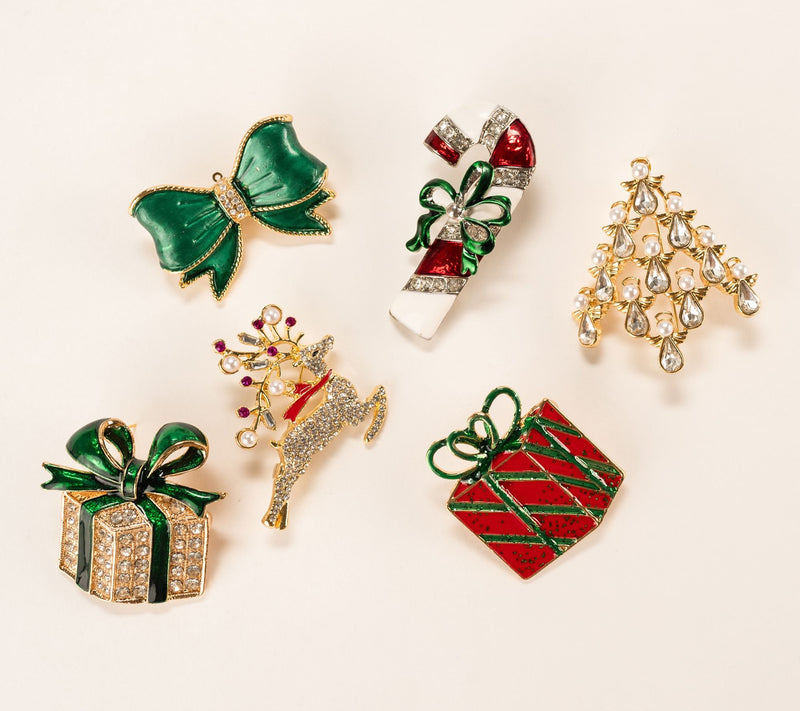 Violet & Brooks Vintage Christmas Brooch — View 2