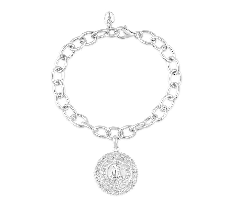 Goddaughters Sterling Silver Zen Dog Charm Bracelet — Main view