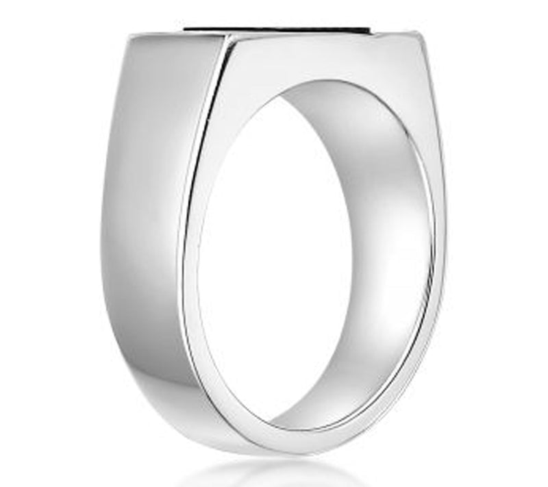 LYNX Men's Sterling Silver Onyx Ring — View 3
