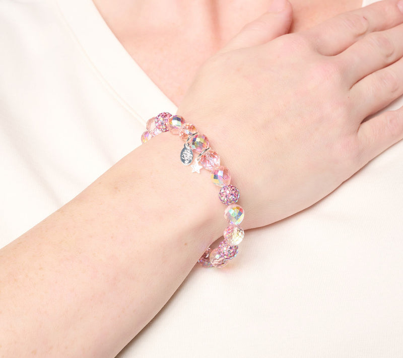 Kirks Folly Forever Loved Crystal Stretch Bracelet — View 6