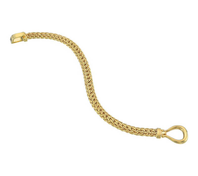 Silver Style Cestina Link  Buckle Clasp Bracelet, Sterling — View 6