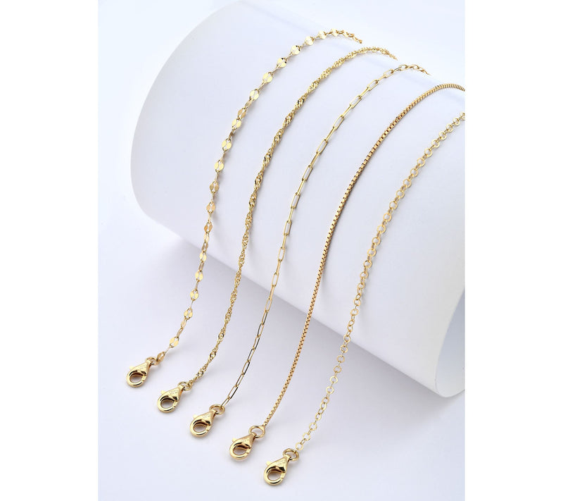 Silver Style Set of 5 Chain Bracelets, Sterling — View 5