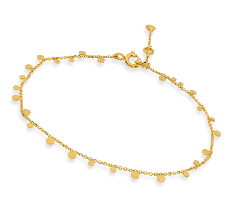 14K Gold Plated Station Bracelet — View 3