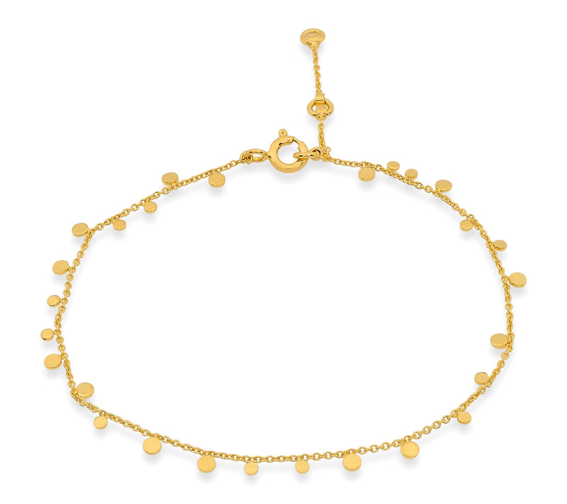 14K Gold Plated Station Bracelet — View 2