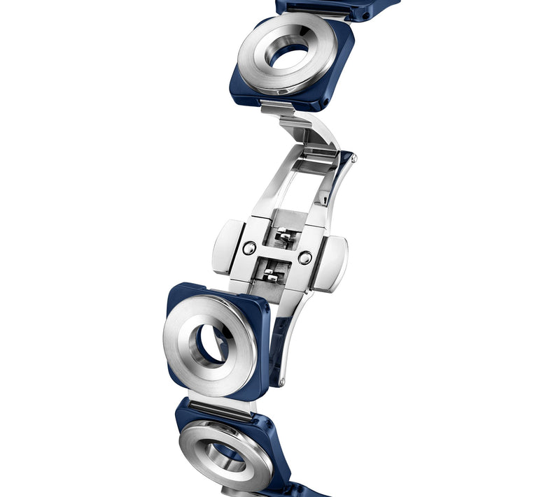 JBW Women's Chasm Blue IP Stainless Open Link W atch — View 4
