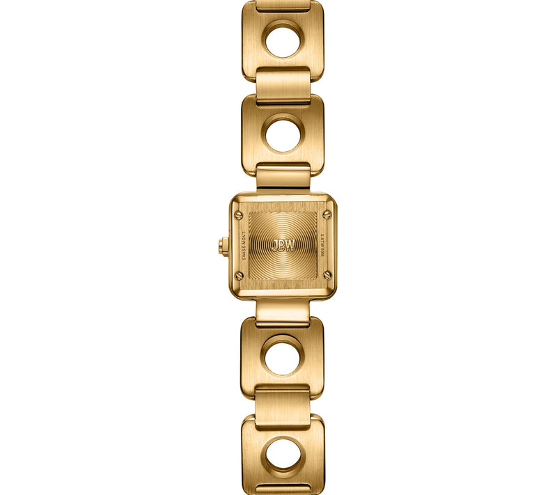 JBW Women's Chasm Crystal 18K Gold Plated Open Link Watch — View 3