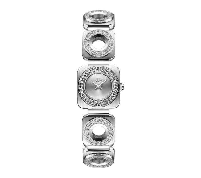 JBW Women's Chasm Stainless Steel Crystal Open Link Watch — Main view