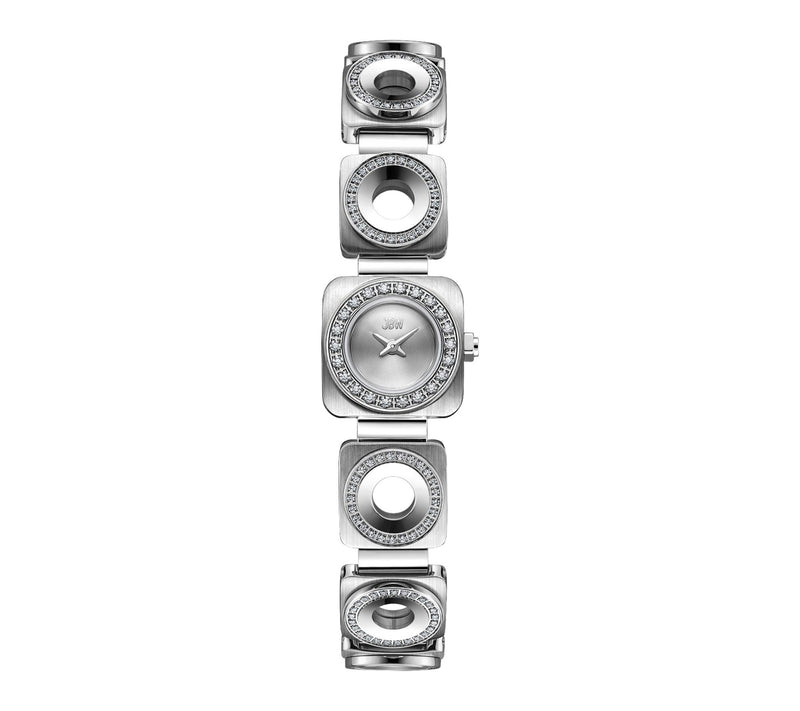 JBW Women's Petite Chasm Stainless Crystal Open  Link Watch — Main view