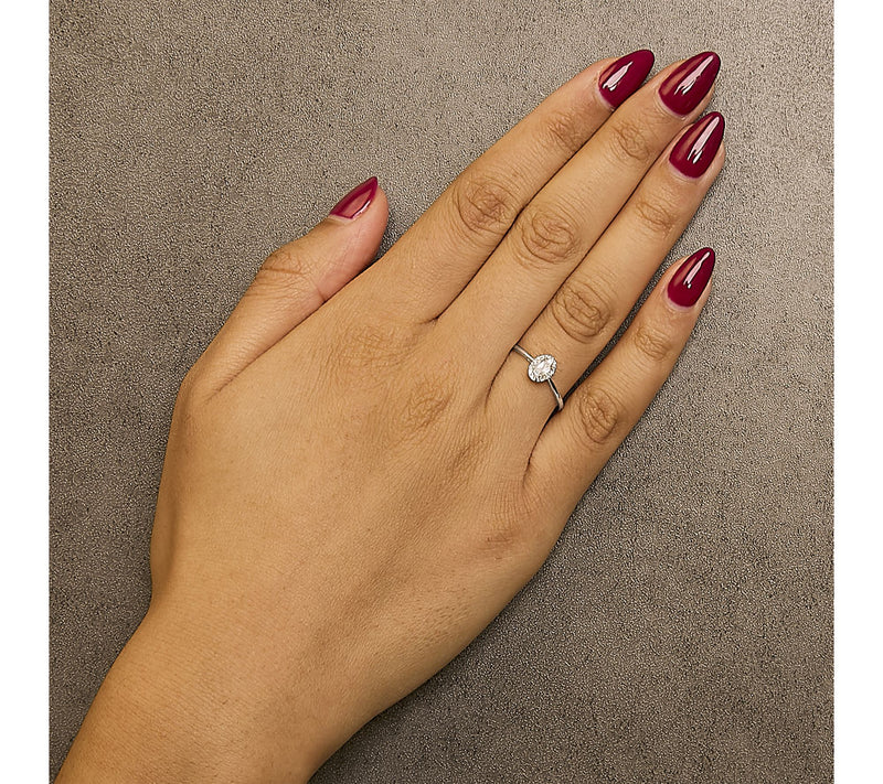 Haus of Brilliance White Topaz & Diamond Halo Ring, 10K Gold — View 4