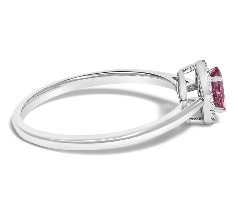 Haus of Brilliance Pink Tourmaline & Diamond Ring, 10K Gold — View 2