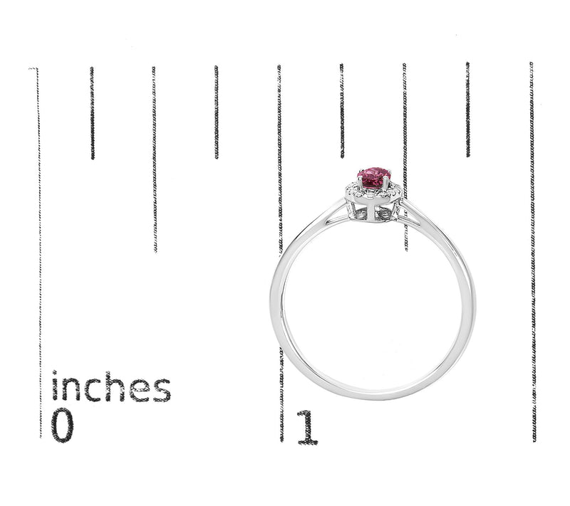 Haus of Brilliance Pink Tourmaline & Diamond Ring, 10K Gold — View 5
