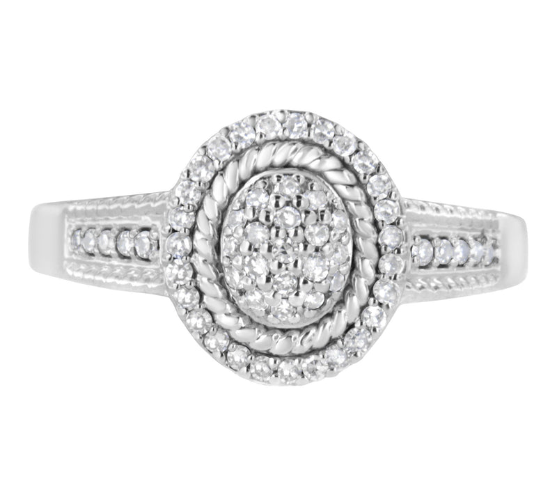 Haus of Brilliance 0.30 cttw Diamond Cocktail Ring, Sterling — View 7