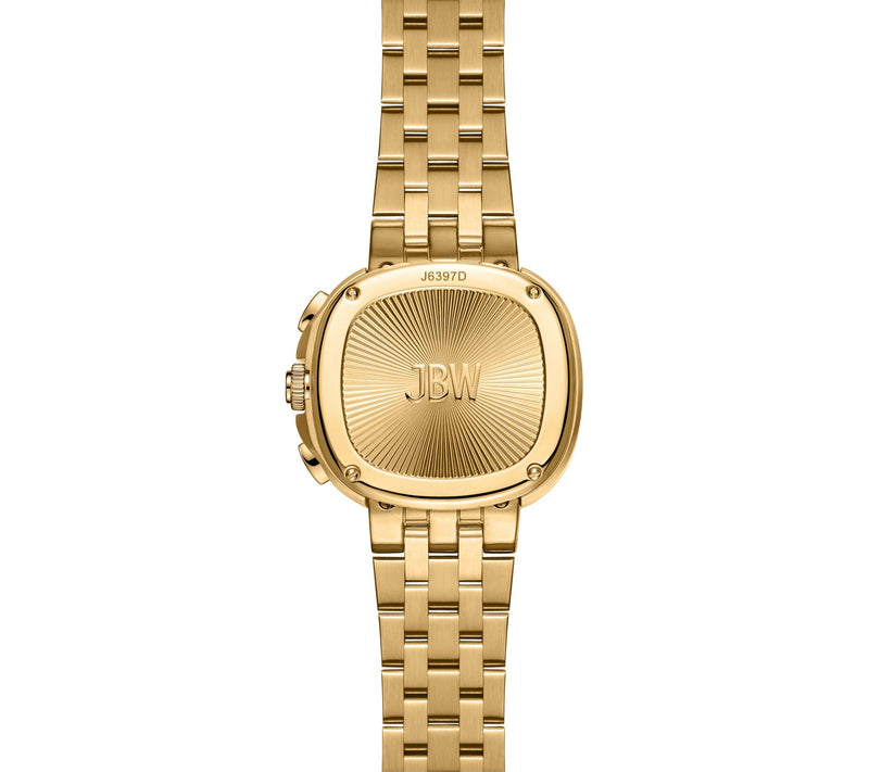 JBW Men's Coast 18K Plated Lab Grown Diamond Green Dial Watch — View 3