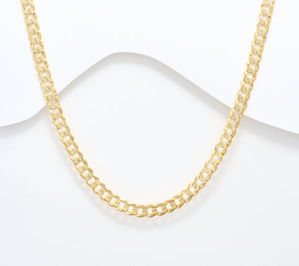 UltraFine 950 Silver Flat Curb 20" Necklace