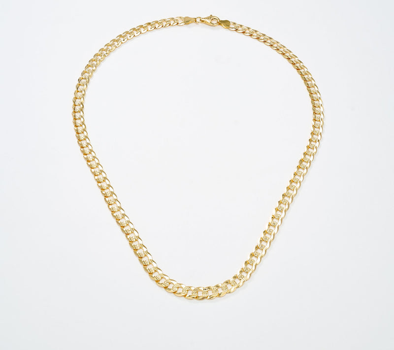 UltraFine 950 Silver Flat Curb 20" Necklace — View 2