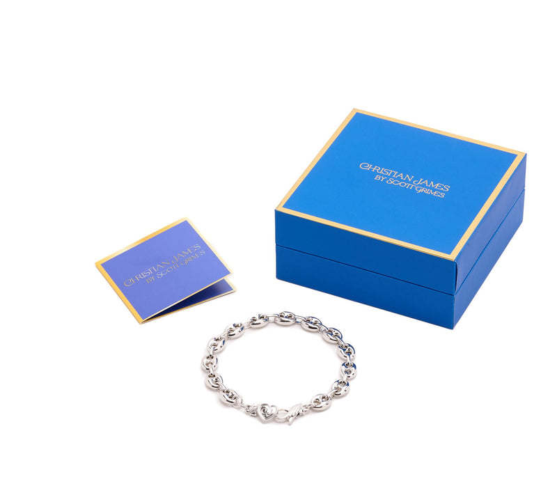 Christian James by Scott Grimes Sterling 4mm Mariner Link Bracelet — View 2