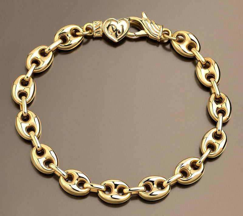 Christian James by Scott Grimes 14K Clad 4mm Mariner Link Bracelet — View 3