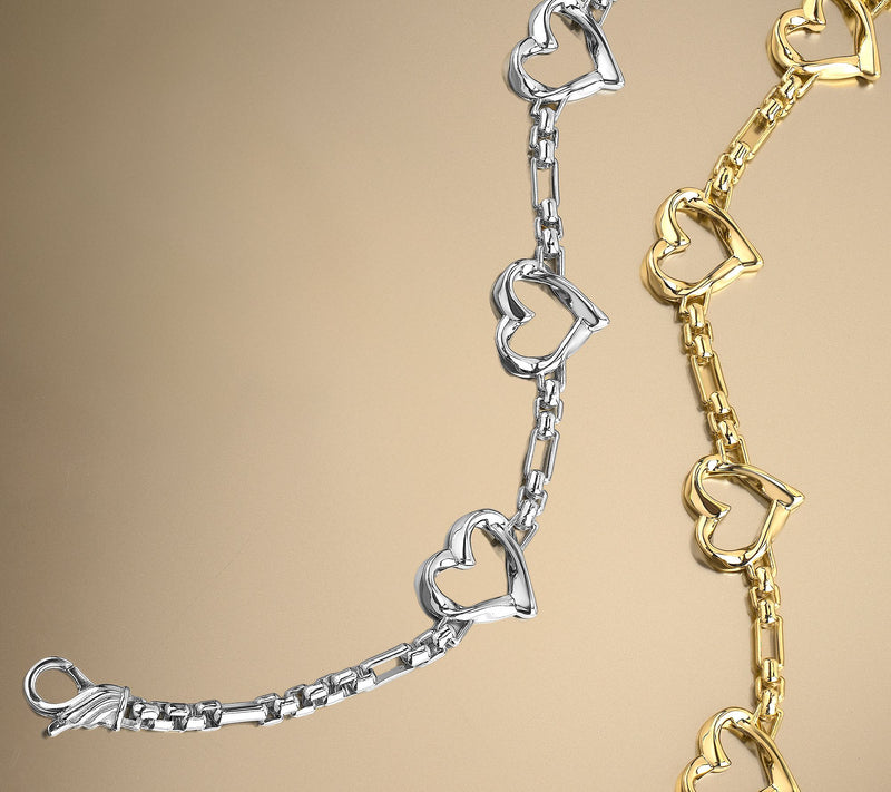 Christian James by Scott Grimes Sterling Ripple Heart Luciano Bracelet — View 5