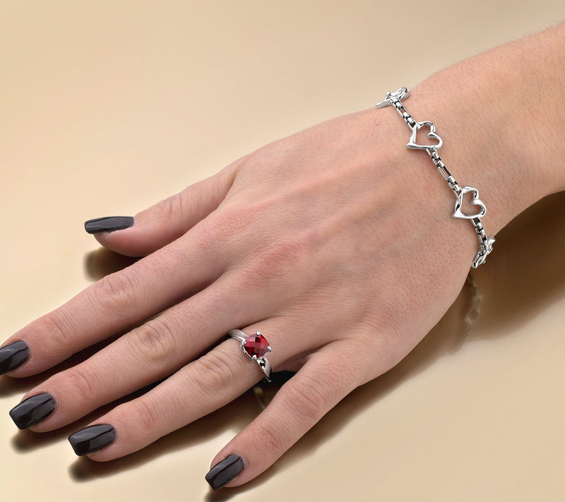 Christian James by Scott Grimes Sterling Ripple Heart Luciano Bracelet — View 6