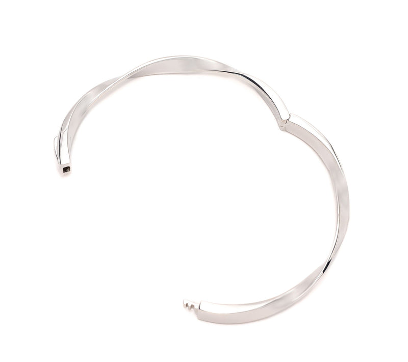 Christian James by Scott Grimes Sterling Silver Ripple Bold Bangle 00.0g — View 2