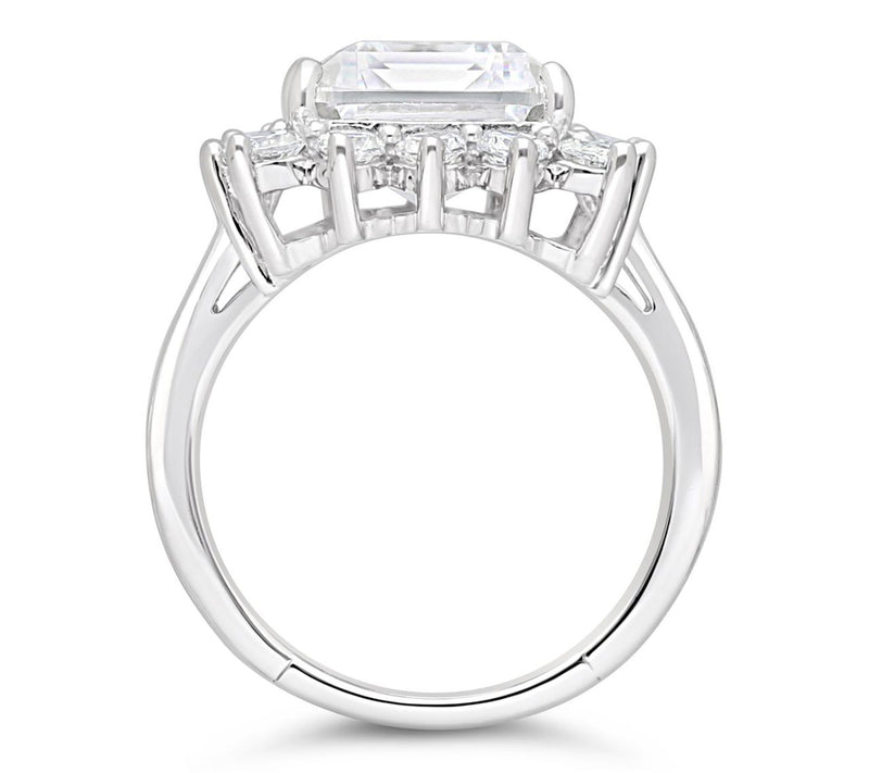 Ariva Sterling Silver Diamonique Vivien Ring — View 3
