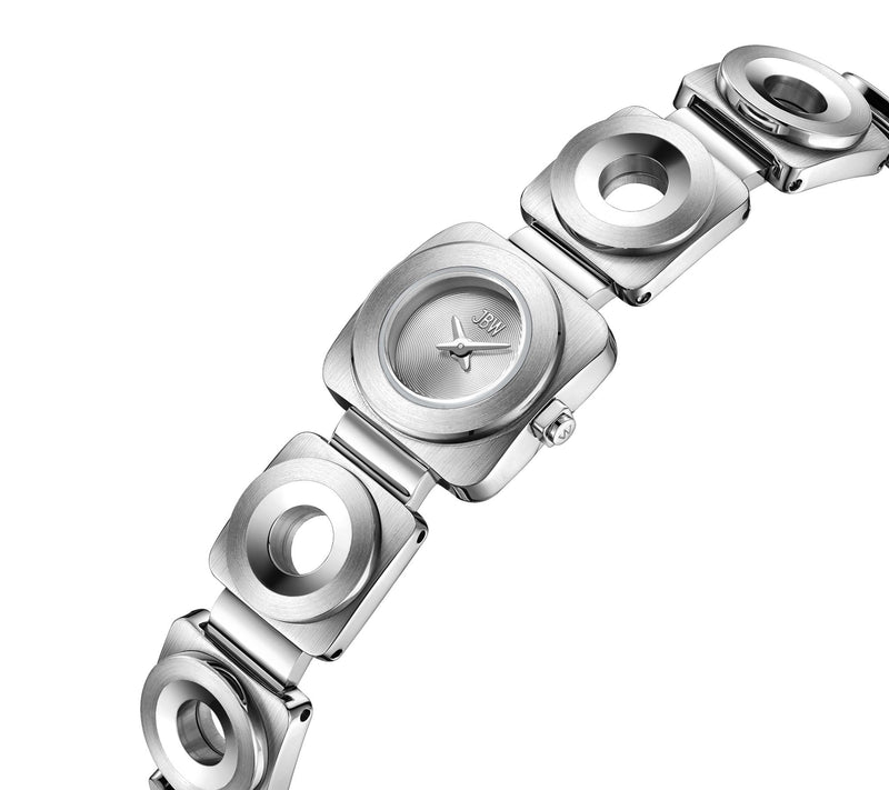 JBW Women's Petite Chasm Stainless Steel Open Link Watch — View 2