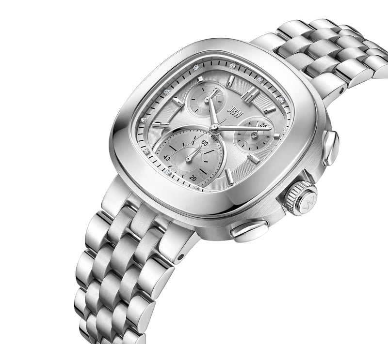 JBW Men's Coast Stainless Steel Lab Grown Diamond Watch — View 2