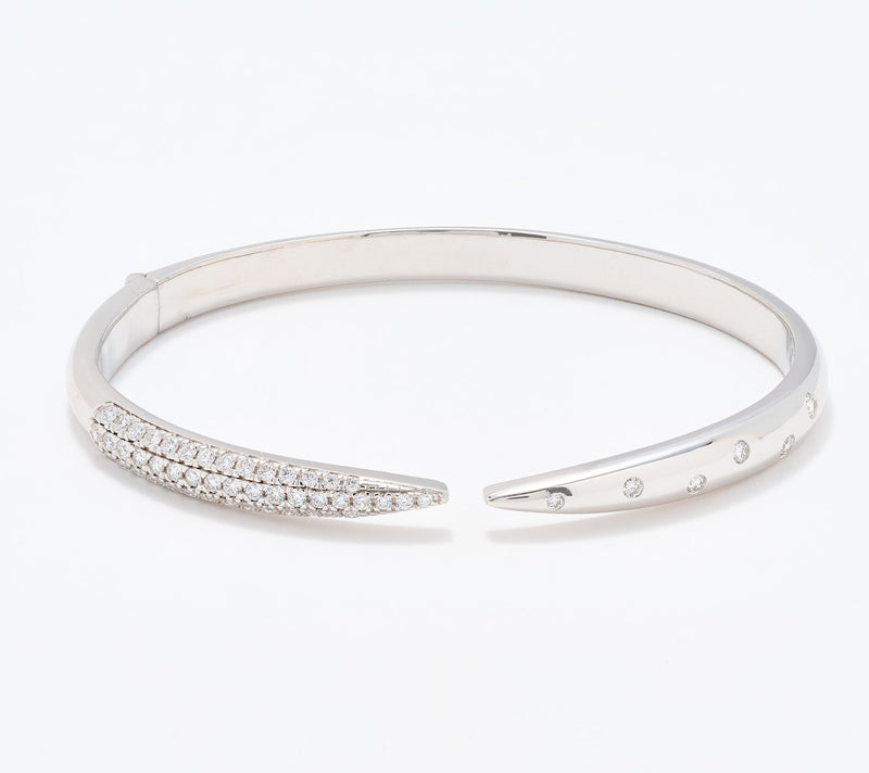 Fire Light Lab Grown Diamond 1 cttw Open Cuff Bracelet — Main view
