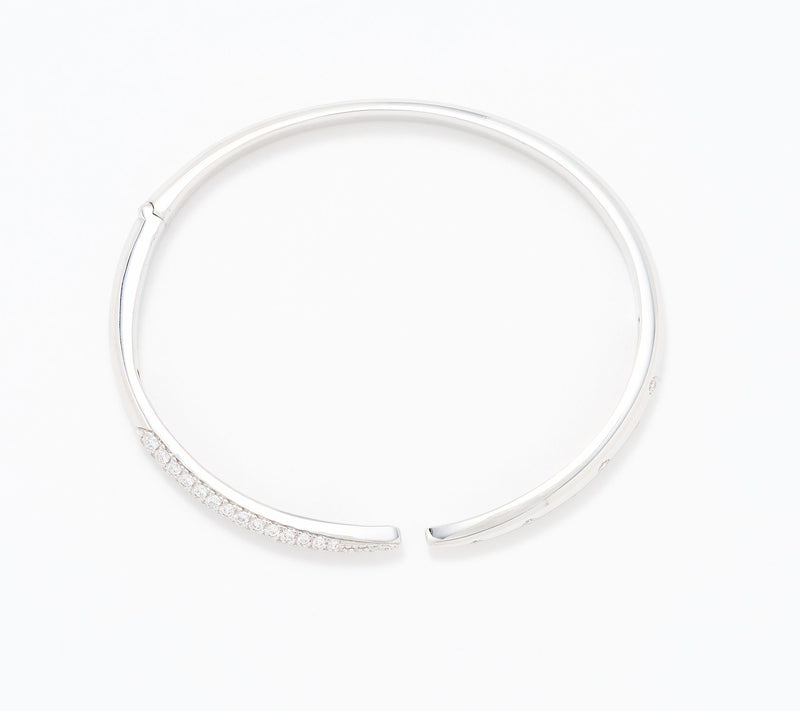 Fire Light Lab Grown Diamond 1 cttw Open Cuff Bracelet — View 2