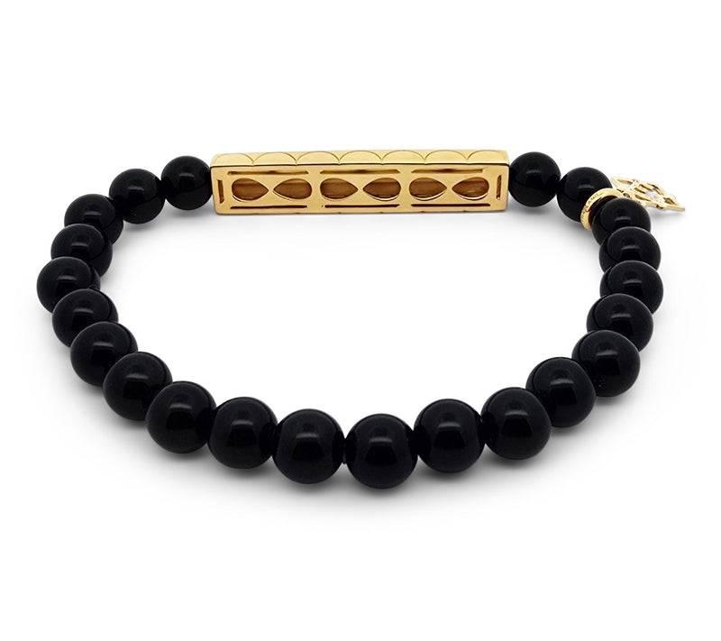Elyse Ryan 14K Gold Clad Onyx Best Friends ForLife Bracelet — View 2
