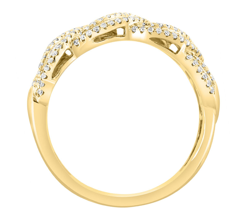 Effy Curb Link Diamond Ring, 14K Gold — View 2