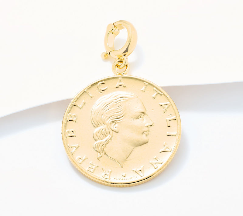 David Markstein Bronze Engraved Pendant with Enhancer — View 4
