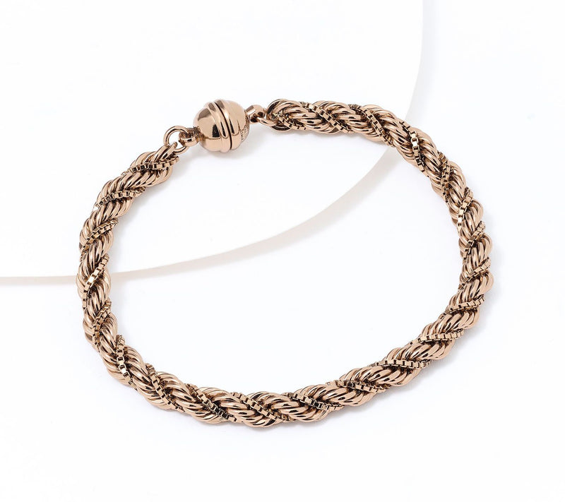 David Markstein Premier Duetto Hand Crafted Rope & Box Chain Bracelet — View 2