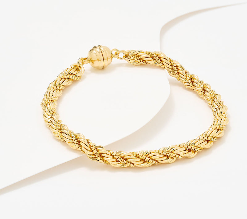 David Markstein Premier Duetto Hand Crafted Rope & Box Chain Bracelet — View 3