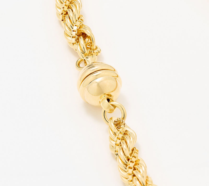 David Markstein Premier Duetto Hand Crafted Rope & Box Chain Bracelet — View 4