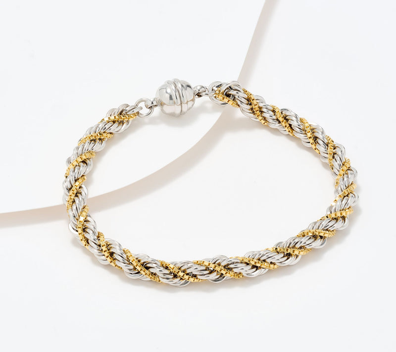 David Markstein Premier Duetto Hand Crafted Rope & Box Chain Bracelet — View 15