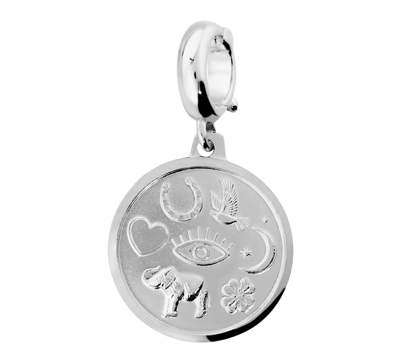 David Markstein Bronze Goodluck Pendant with Enhancer Clasp — View 6
