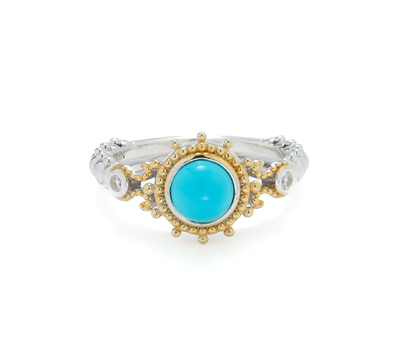 Dallas Prince Sterling Silver Sleeping Beauty Turquoise Ring — View 5