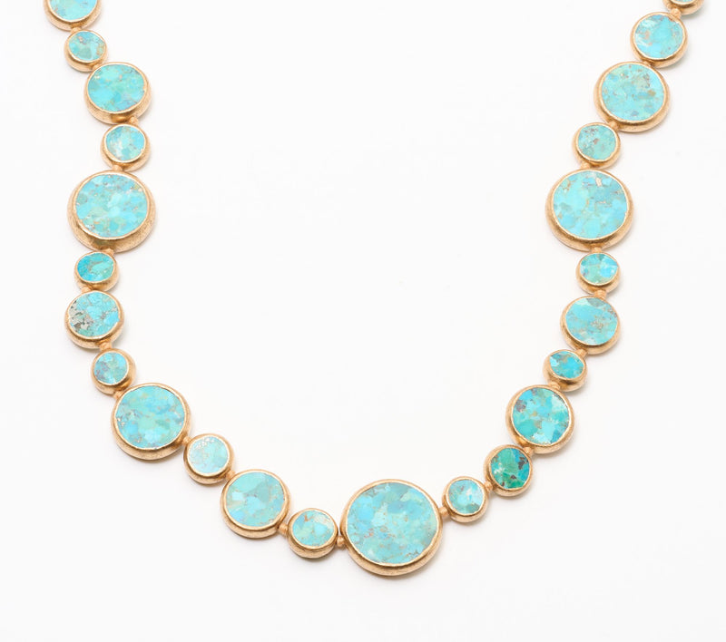 Dallas Prince Mosaic Gemstone Coin Necklace — View 6