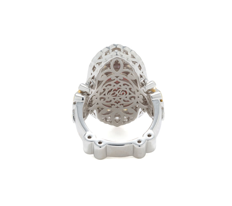 Dallas Prince Sterling Silver Pink Mabe Pearl Ring — View 3