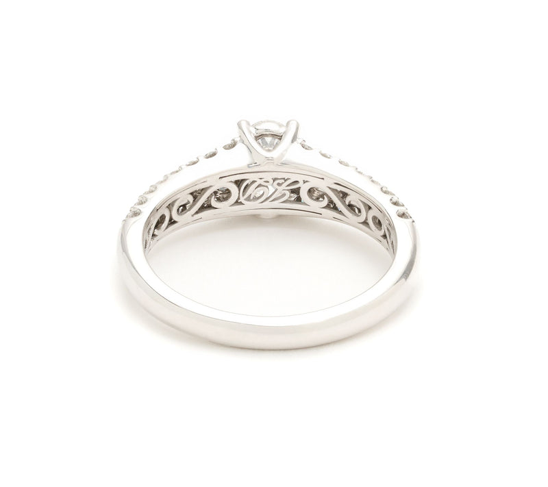 John DiGangi VS Diamonds 1.00 cttw Platinum Oval Cut Ring — View 2