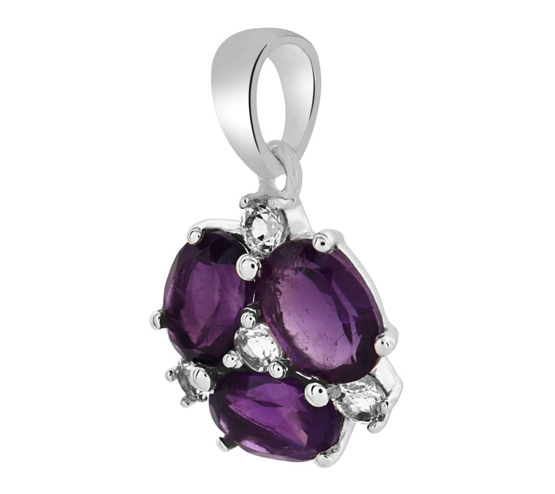 Affinity Gems Multi-Gemstone Pendant, SterlingSilver — View 5