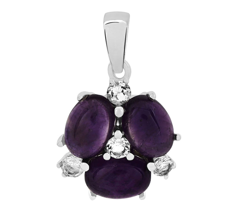 Affinity Gems Zircon & Gemstone Pendant, Sterling Silver — View 3