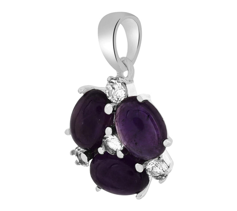Affinity Gems Zircon & Gemstone Pendant, Sterling Silver — View 4