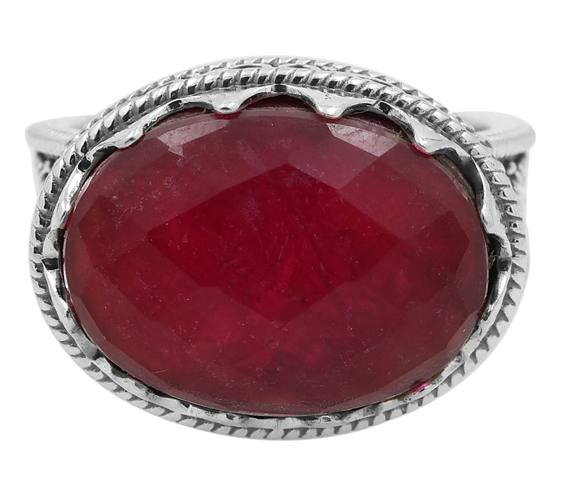 Artisan Crafted Sterling Silver Doublet QuartzRing — View 4