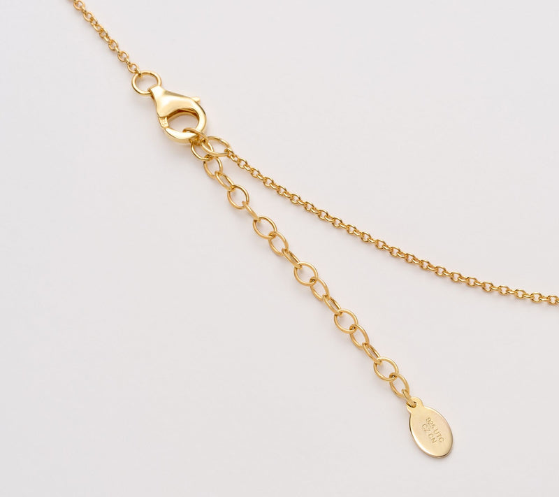 Diamonique x Kathy Levine Pear Drop Royale Necklace Sterling Silver — View 3
