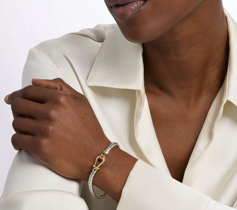 Silver Style Polished Clasp Bracelet — View 5