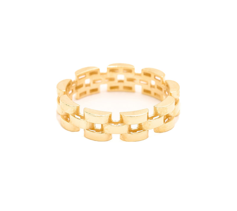 Silver Style Linked Ring — Main view